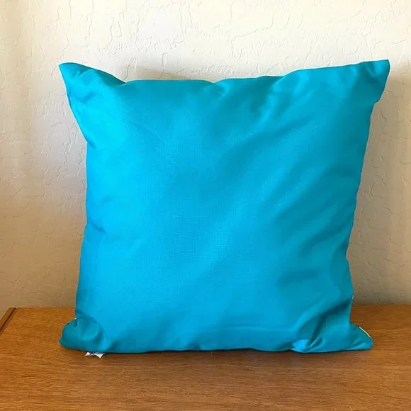 New Throw Pillow To Plant A Seed Is To Believe In Tomorrow Blue Yellow Flowers - Picture 3 of 5